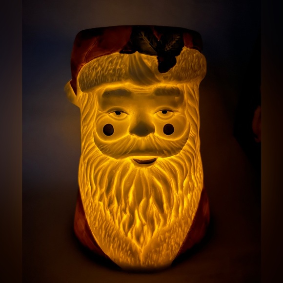 Kaadan Christmas Light Santa Head w/Insert Old New Stack Never Used - Picture 10 of 13